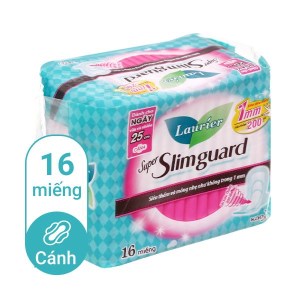 Băng vệ sinh Laurier Super Slimguard cánh 16 miếng 25cm