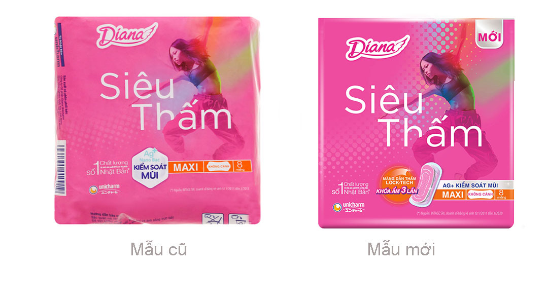 Băng vệ sinh Diana Maxi siêu thấm