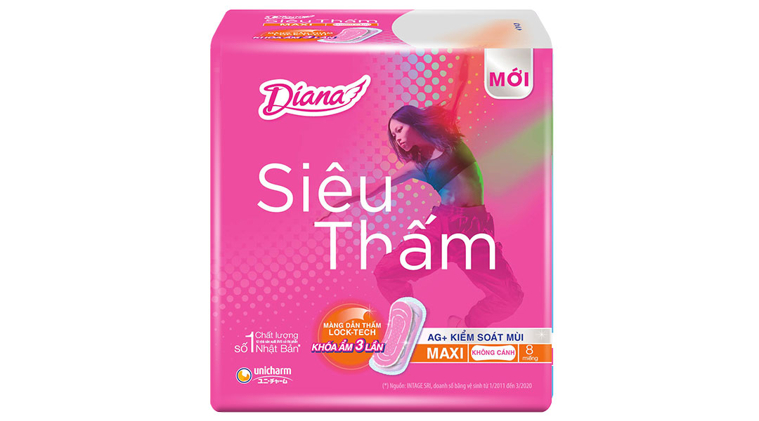 Băng vệ sinh Diana Maxi siêu thấm