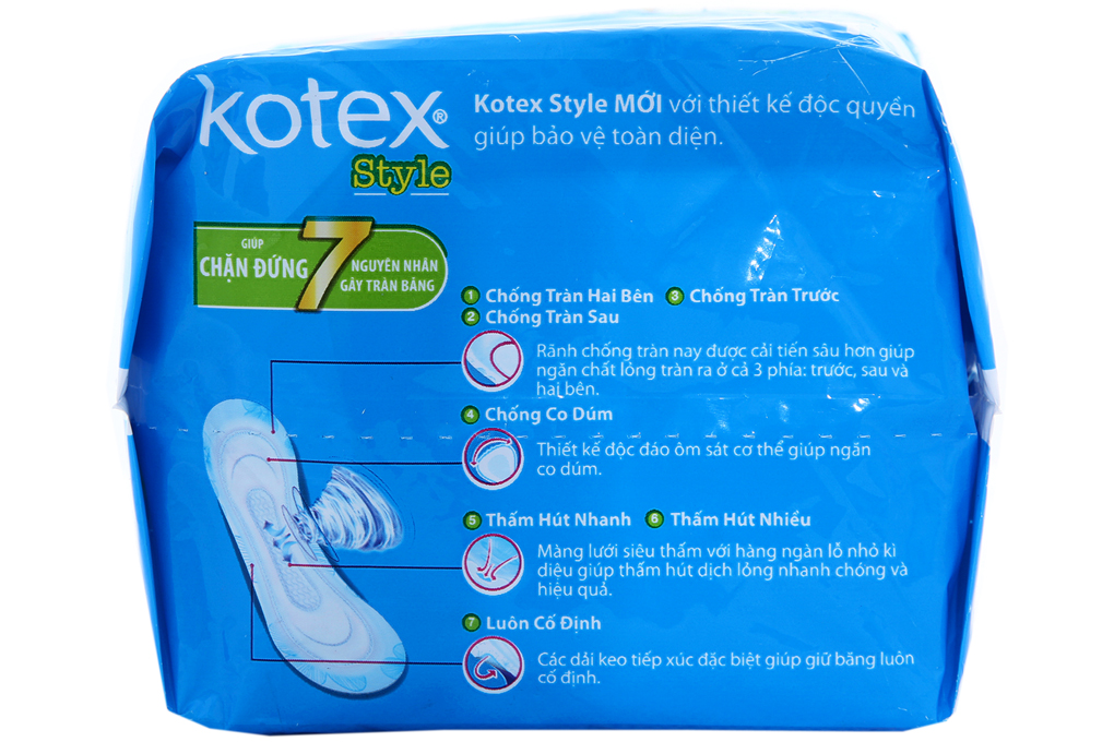 BVS Kotex Style Maxi không cánh 8 miếng