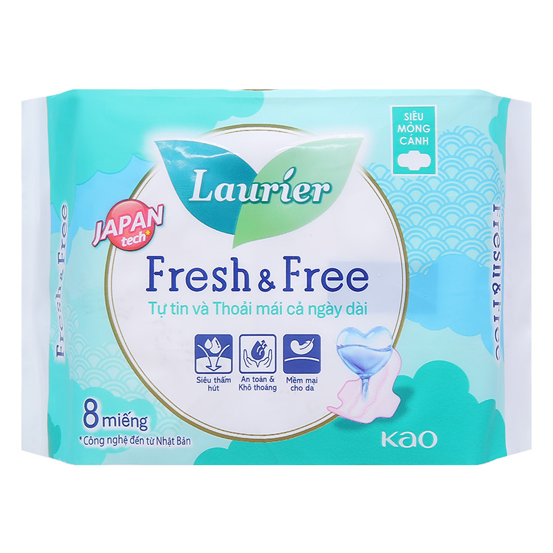 Băng vệ sinh ban ngày Laurier Fresh & Free