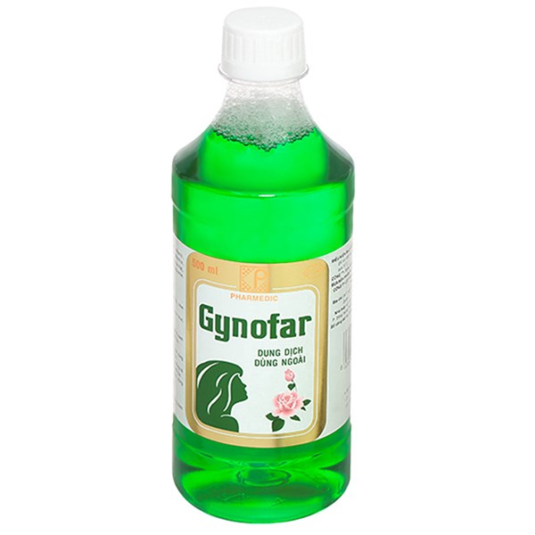 Dung dịch vệ sinh phụ nữ Gynofar giảm ngứa âm hộ, viêm âm đạo chai 500ml