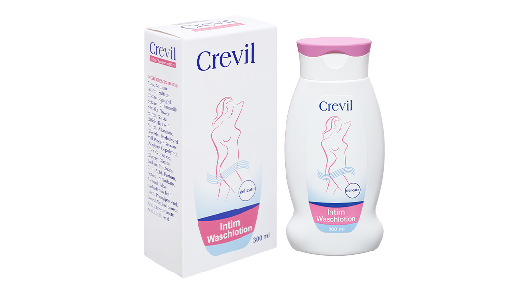 Dung dịch vệ sinh phụ nữ Crevil chống viêm, cân bằng pH chai 100ml - 9