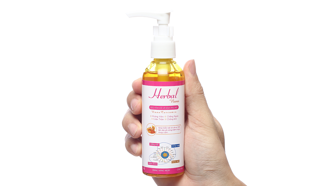 Gel tắm và vệ sinh phụ nữ Herbal Nano ngừa viêm nhiễm