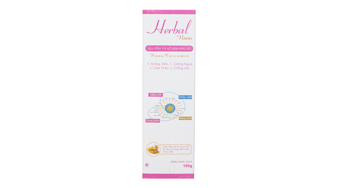 Gel tắm và vệ sinh phụ nữ Herbal Nano ngừa viêm nhiễm