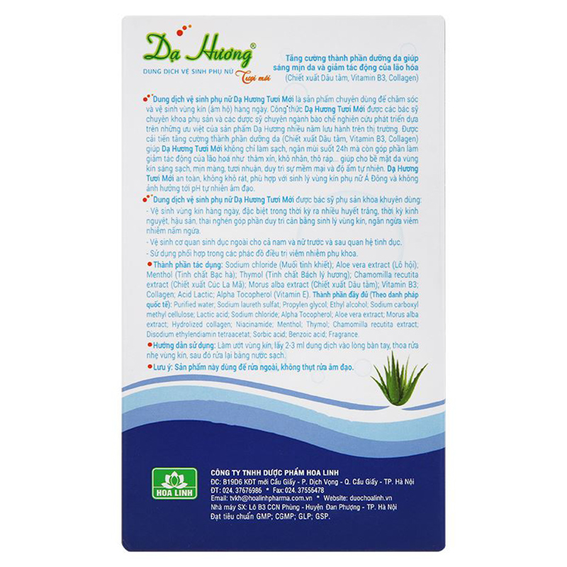 Dung dịch vệ sinh phụ nữ Dạ Hương hương lavender 100 ml 11