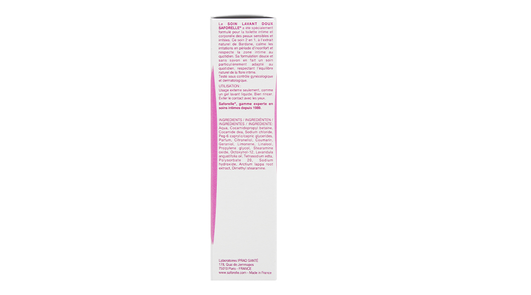 Dung dịch vệ sinh phụ nữ Saforelle Soin Lavant Doux Apaisant cho da nhạy cảm chai 100ml - 16