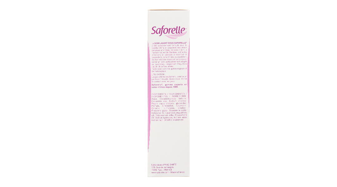 Dung dịch vệ sinh phụ nữ Saforelle Soin Lavant Doux Apaisant cho da nhạy cảm chai 100ml - 30