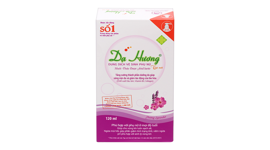 Dung dịch vệ sinh phụ nữ Dạ Hương hương lavender chai 100ml - 9