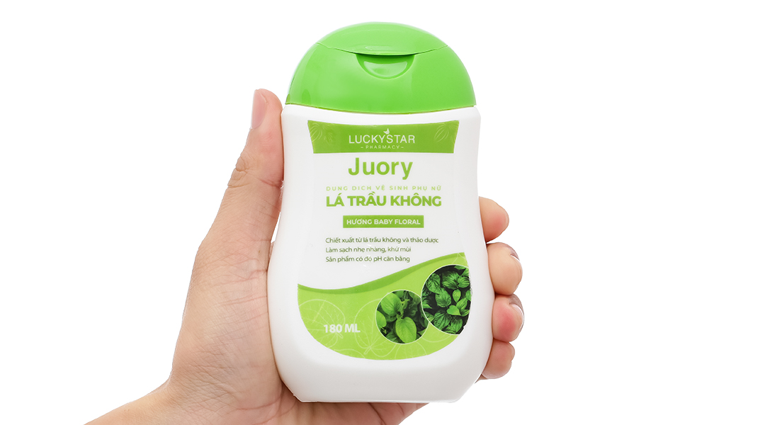 Dung dịch vệ sinh phụ nữ Lucky Star Juory Lá Trầu Không khử mùi chai 180ml - 8