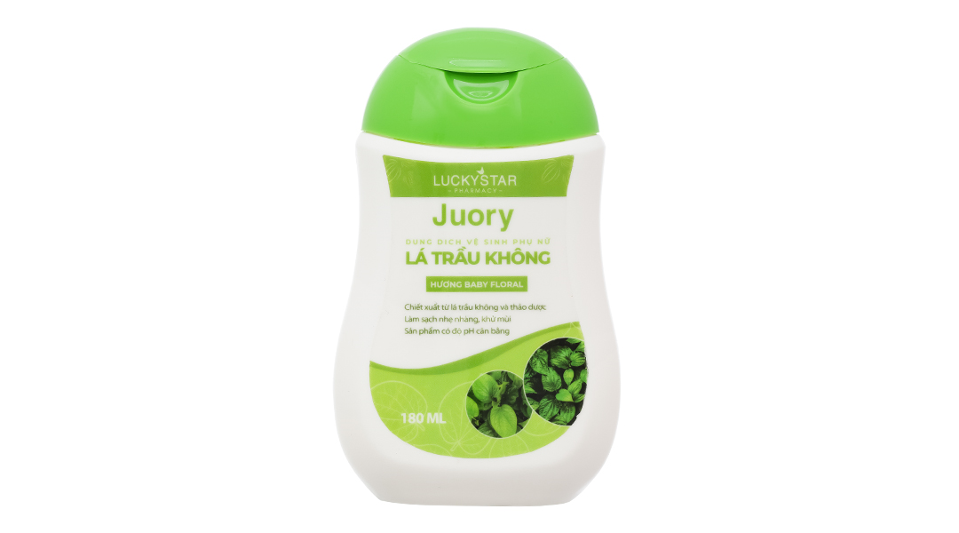 Dung dịch vệ sinh phụ nữ Lucky Star Juory Lá Trầu Không khử mùi chai 180ml - 9