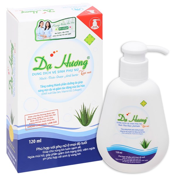 Dung dịch vệ sinh phụ nữ Dạ Hương muối, thảo dược khử mùi chai 120ml