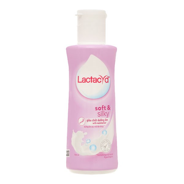 Dung dịch vệ sinh phụ nữ lactacyd soft & silky chai 150ml