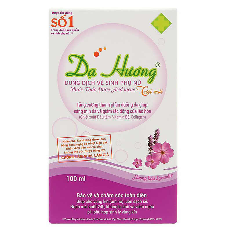 Dung dịch vệ sinh phụ nữ Dạ Hương hương lavender 100 ml 3