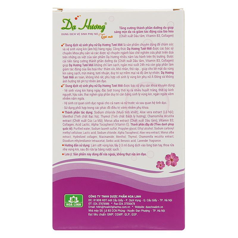 Dung dịch vệ sinh phụ nữ Dạ Hương hương lavender 100 ml 4
