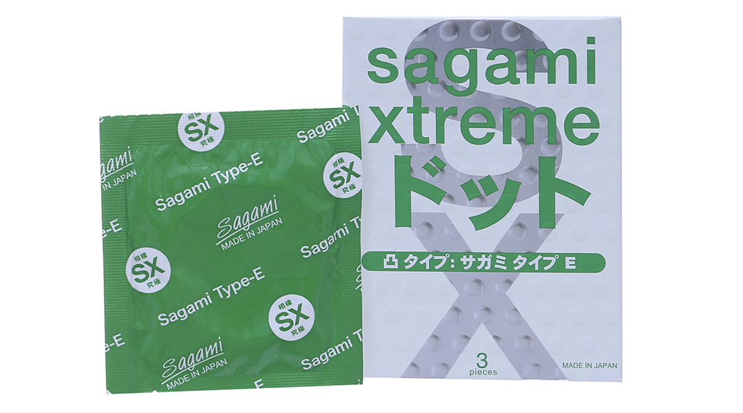 Bao cao su Sagami Xtreme gân nổi, có gai 52mm