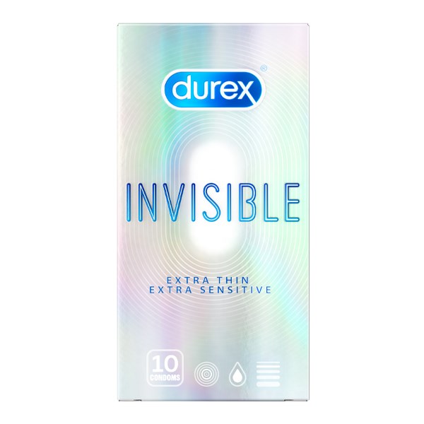 Bao cao su Durex Invisible Extra Thin siêu mỏng, ôm khít 52mm