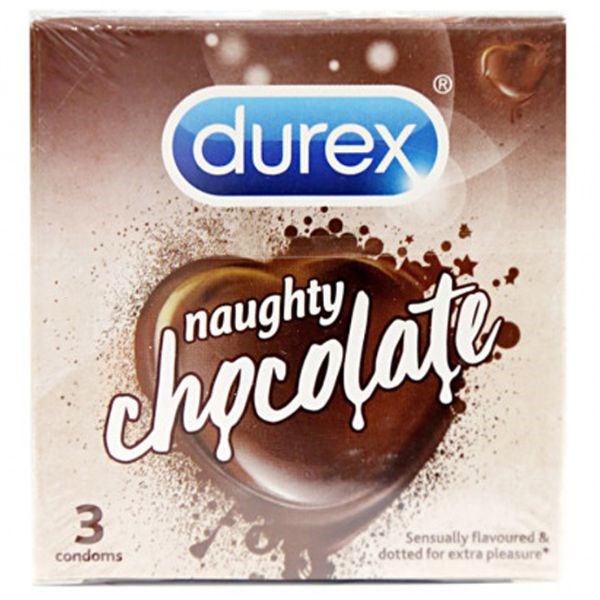Bao cao su Durex Naughty hương Socola 52mm hộp 3 cái