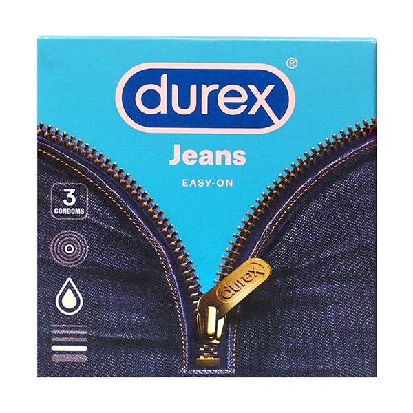 Hộp 3 Cái Bao Cao Su Durex Jeans 52.5 Mm