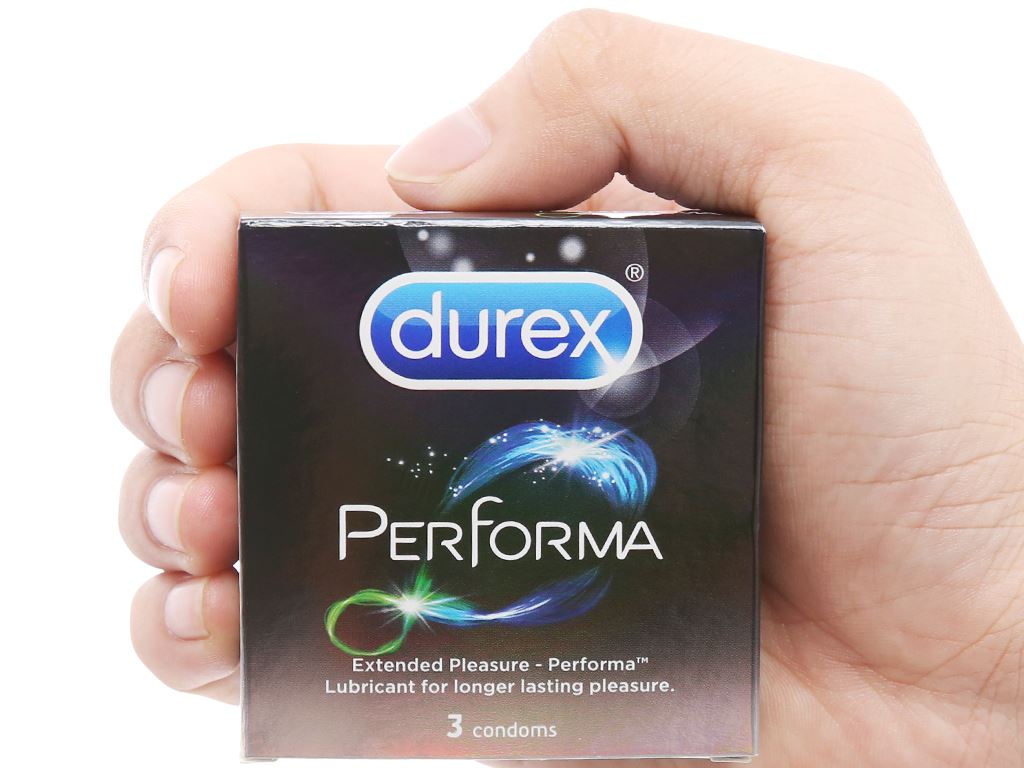 Hộp 3 cái bao cao su Durex Performa 52mm 4