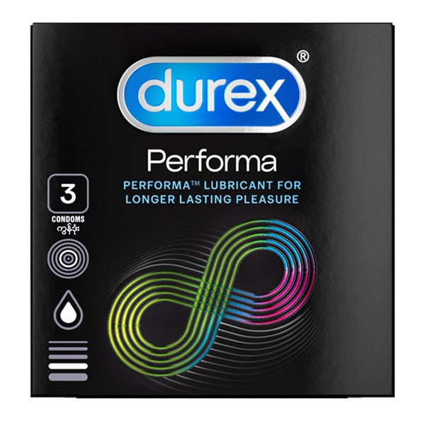 Bao cao su Durex Performa kéo dài thời gian hưng phấn 52mm