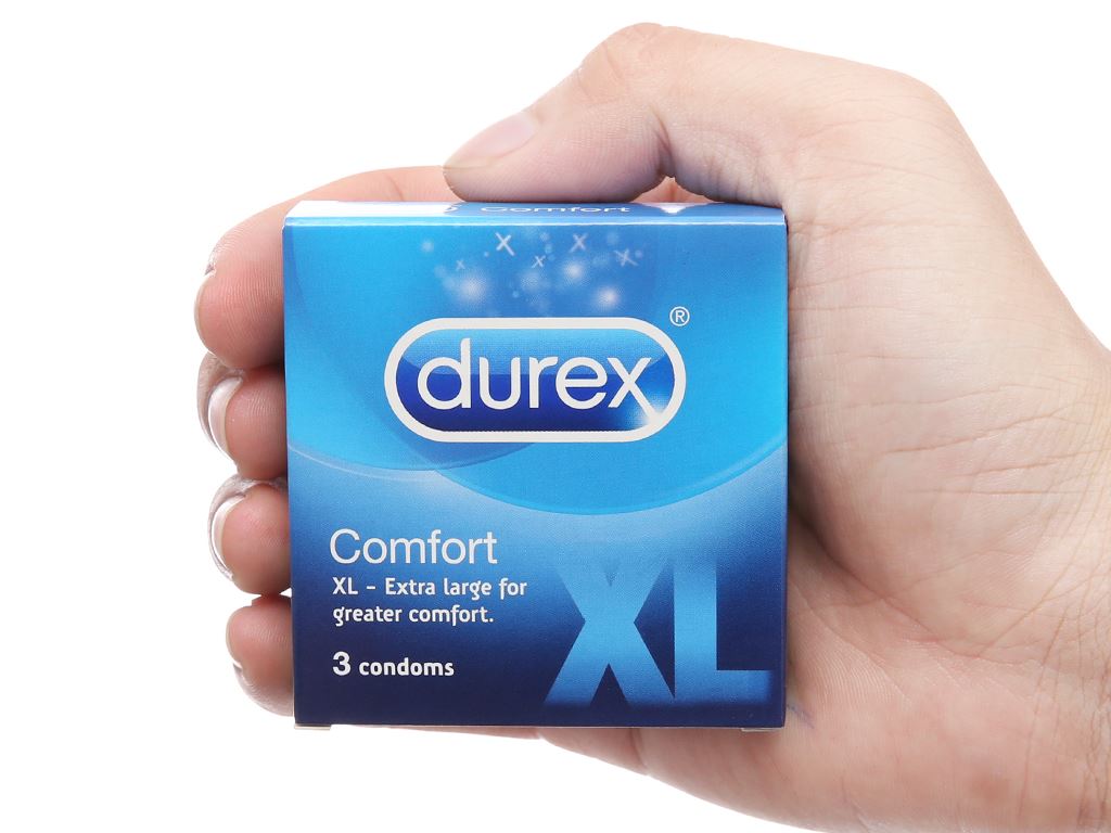 Hộp 3 cái bao cao su Durex Comfort 56mm 5