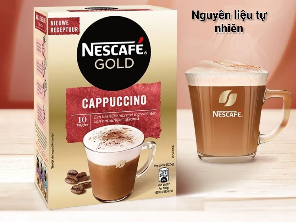 Coconut Cappuccino NesCafé Coffee Drink, Box of 200g - Hien Thao Shop