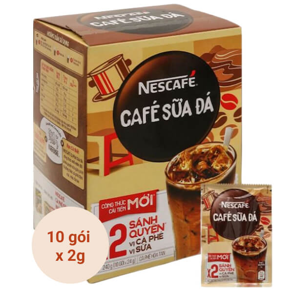 NesCafe Iced Milk Coffee 600g 3 in 1 with sugar - Hien Thao Shop