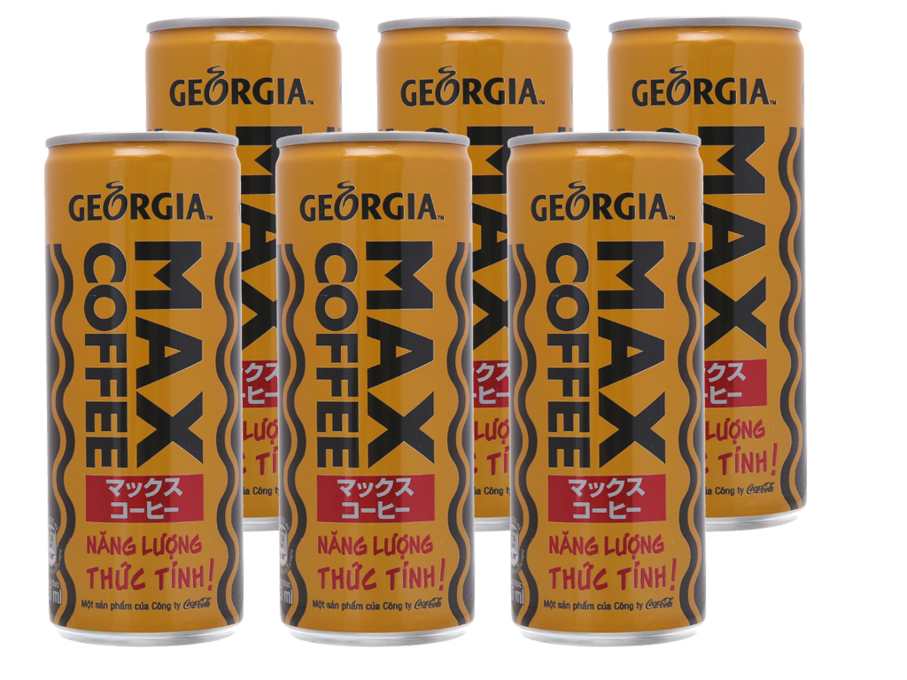 cà phê sữa max coffee lon 235ml lốc 6
