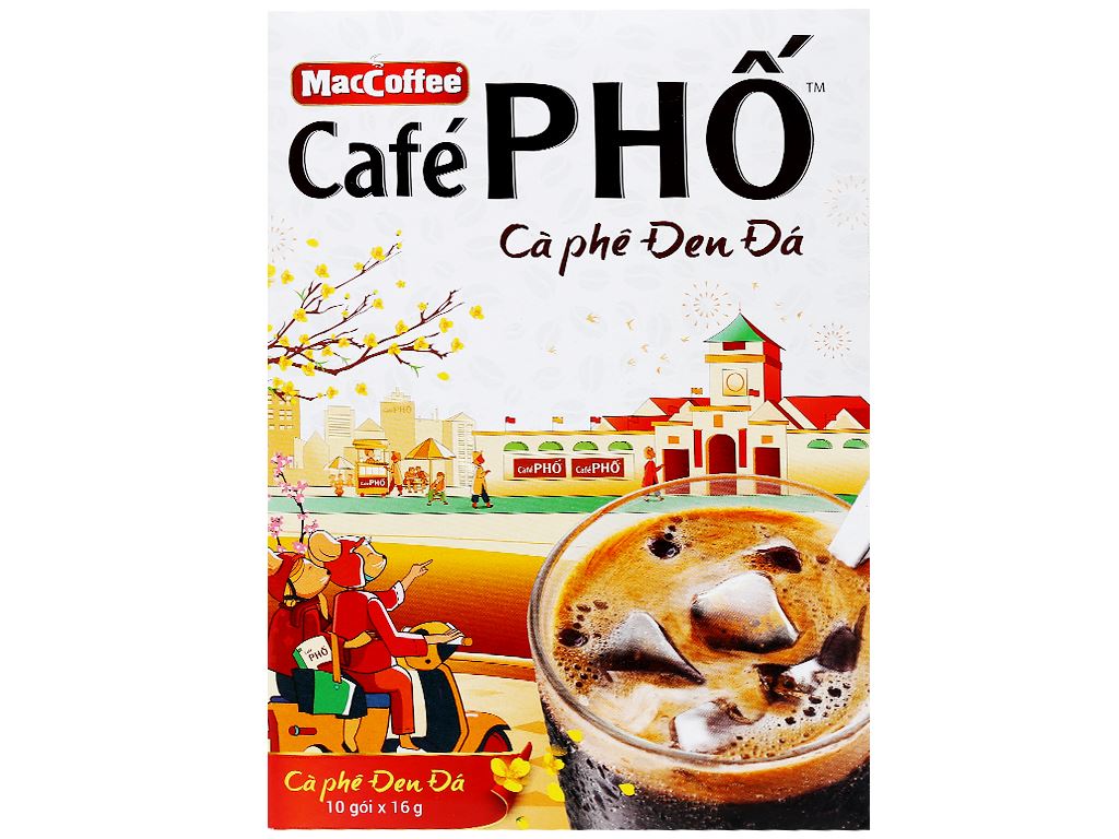 Cà phê đen đá Café Phố hộp 160g giá tốt tại Bách hoá XANH