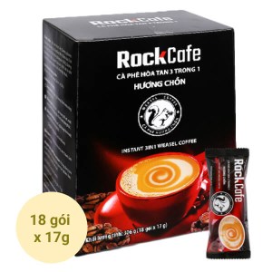 Cà phê hòa tan 3 trong 1 RockCafe hương chồn 306g