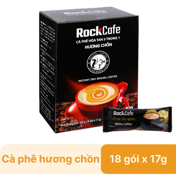 Cà phê 3in1 RockCafe hương chồn 306g