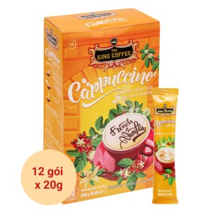 Cà phê Cappuccino TNI King Coffee hương vani 240g