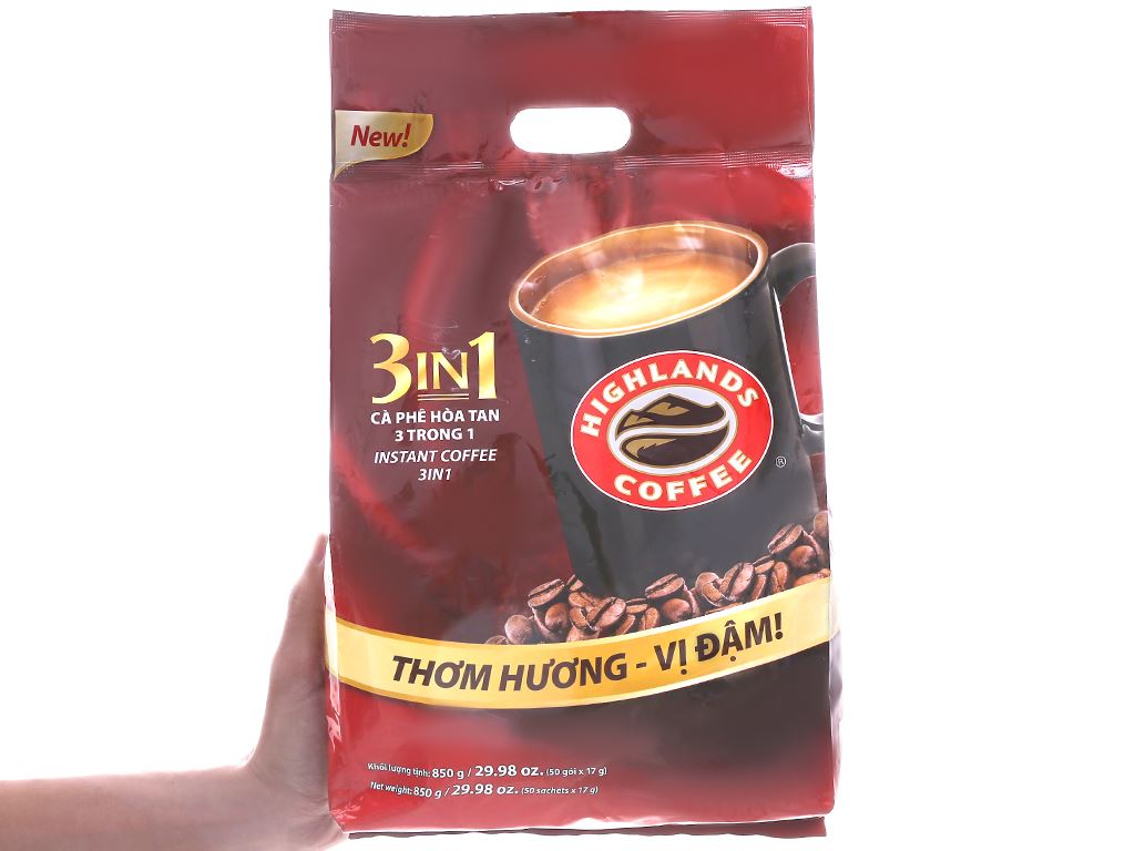 Cà phê sữa Highlands 3 in 1 850g 4