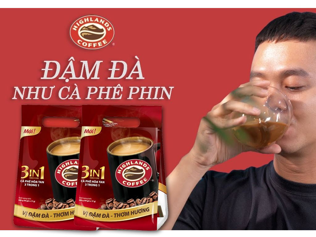 Cà phê sữa Highlands 3 in 1 850g 2