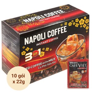Cà phê sữa đá Napoli Coffee 3 in 1 220g