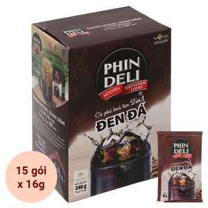Cà phê đen đá hòa tan Phindeli 2 in 1 240g
