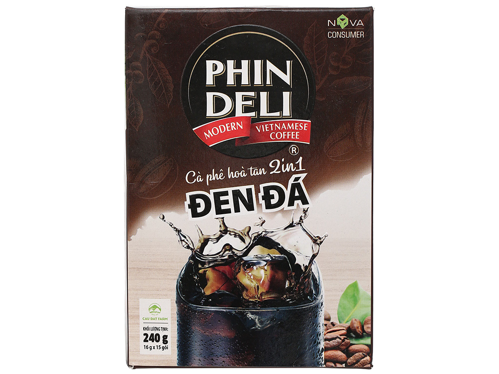 Cà phê đen đá hòa tan Phindeli 2 in 1 240g 4