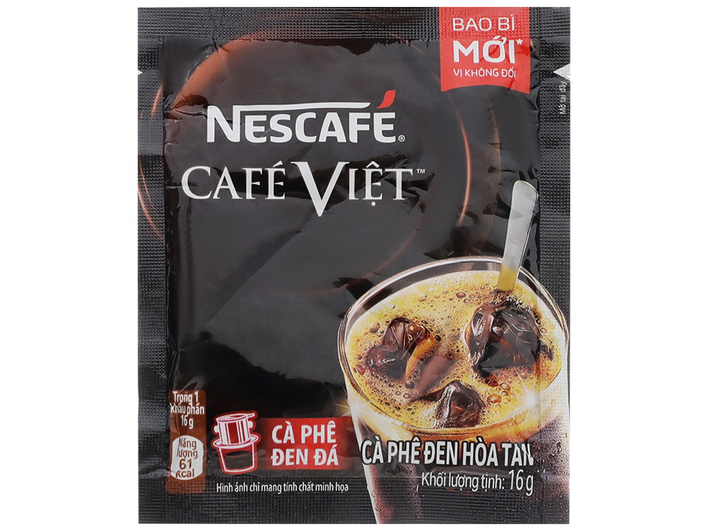 Dây 10 gói cà phê đen đá NesCafé Café Việt | Bách Hoá XANH