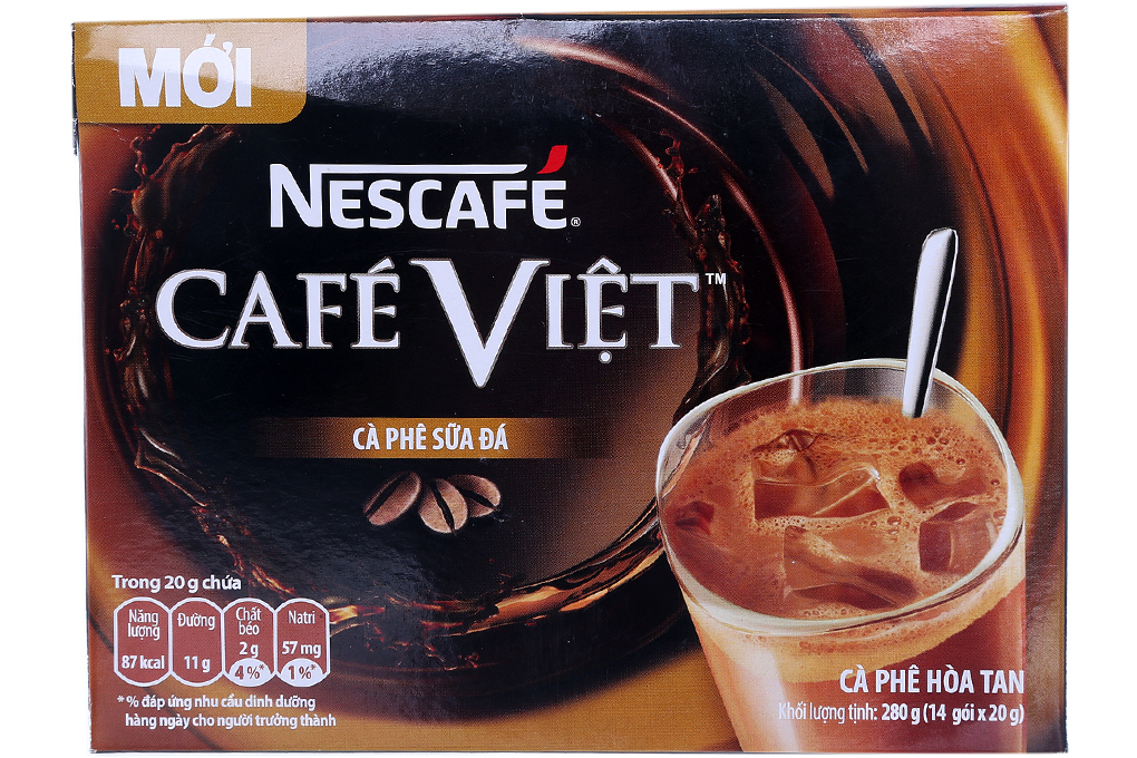 Cà phê sữa NesCafe Cafe Việt gói 20g (hộp 14gói)