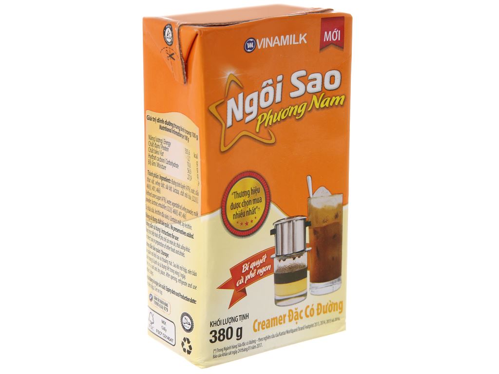 Kem đặc Co đường Ngoi Sao Phương Nam Cam Hộp 380g