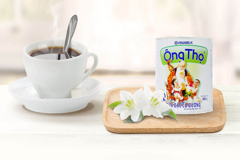 Sữa đặc có đường Ông Thọ Trắng nhãn xanh lon 380g 5