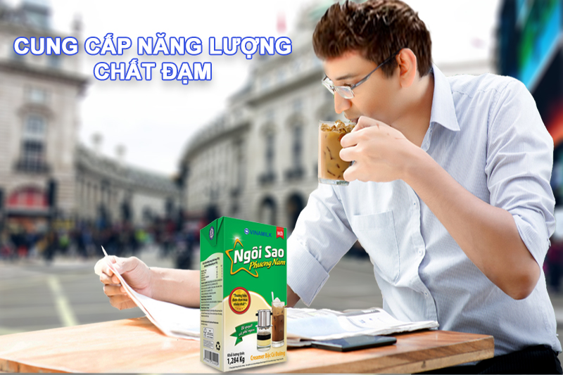 Sữa đặc có đường Ngôi sao Phương Nam Xanh lá hộp giấy 1284g