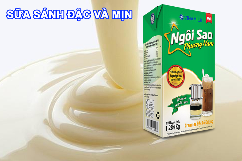 Sữa đặc có đường Ngôi sao Phương Nam Xanh lá hộp giấy 1284g
