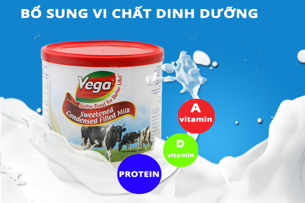 Sữa đặc Vega có đường lon 1kg