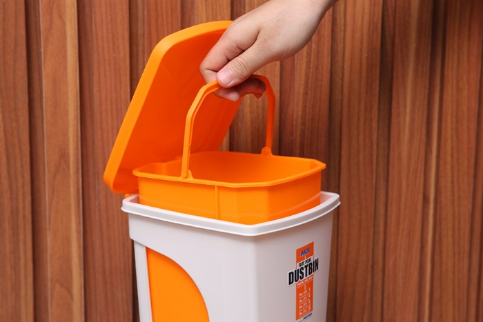Thùng rác nhựa 3 lít Duy Tân TR01 Màu Cam