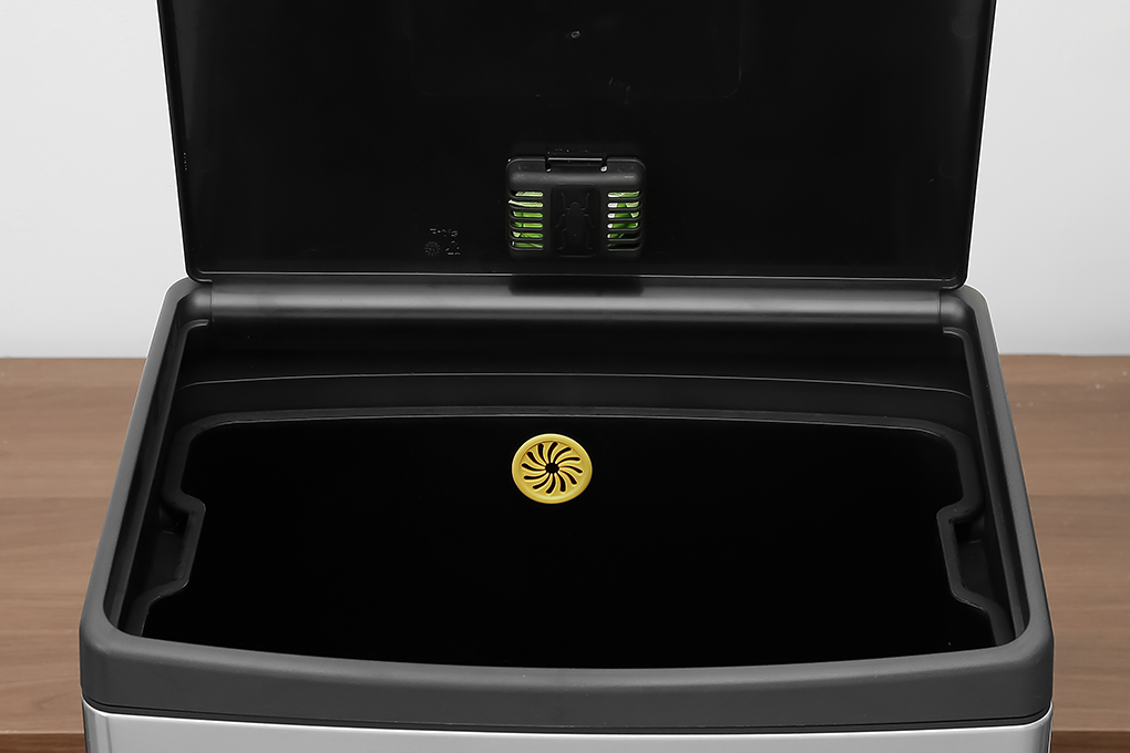 Thùng rác inox 40 lít Fitis STL2-901 Màu Inox