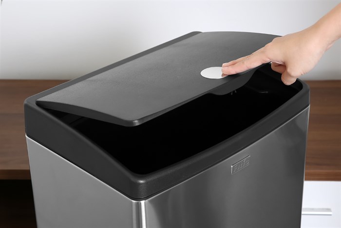 Thùng rác inox 40 lít Fitis STL2-901 Màu Inox