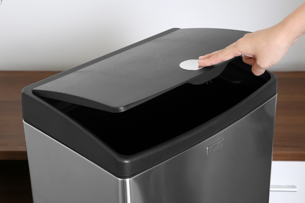 Thùng rác inox 40 lít Fitis STL2-901 Màu Inox