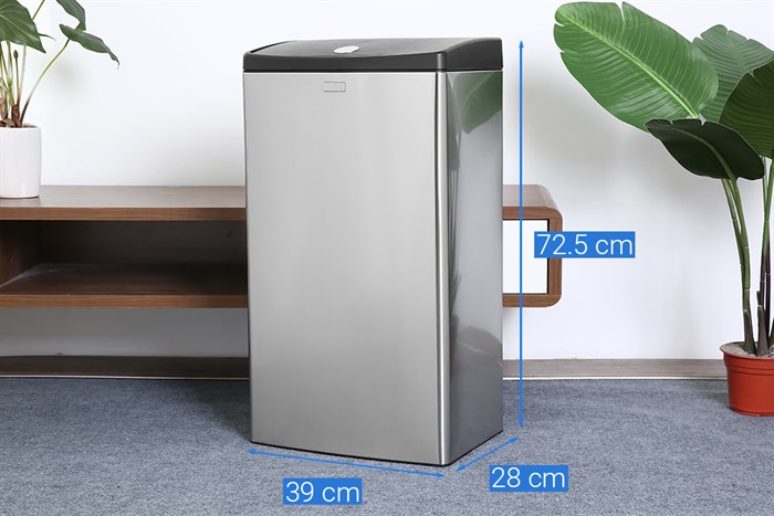 Thùng rác inox 40 lít Fitis STL2-901 Màu Inox